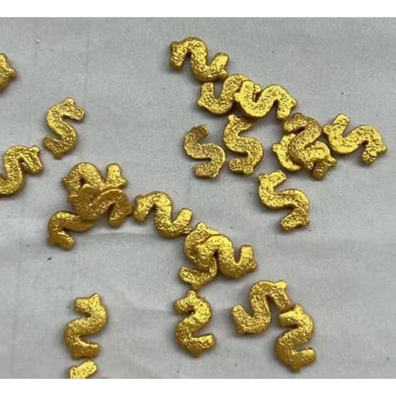 Naturejam Dollar Sign Gold Sprinkles - Edible Money Dollar themed Sprinkles for Cake Decorating, Ideal for Money Party Decoration, or Birthday Decorations