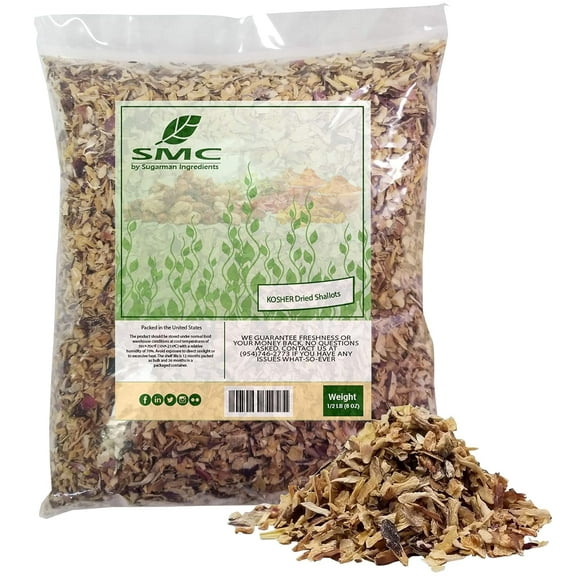 Naturejam Dried Shallots 0.5 Pound Bulk Size-Heat Sealed in a Poly Bag-Dehydrated Dried Vegetables