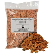 Naturejam Dried Sweet Potatoes 1 Pound-Heat Sealed in a Poly Bag-Dehydrated Dried Vegetables Type