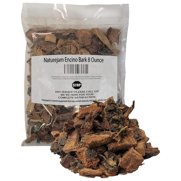 Naturejam Encino Bark 8 Ounce Bulk-100% Natural From Mexico aka Quercus Robur or Common Oak
