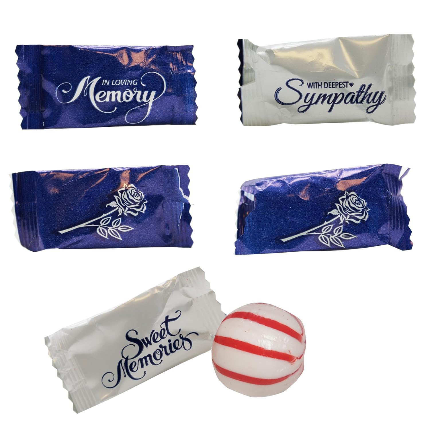 Naturejam Funeral Themed Peppermints 100 Count - Individually Wrapped ...