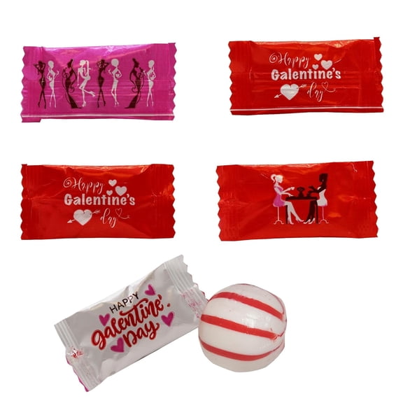 Naturejam Galentines Day Peppermints 100 Count - Sweet Pink Holiday Cute Treats for Girls Night & Best Friend Celebrations