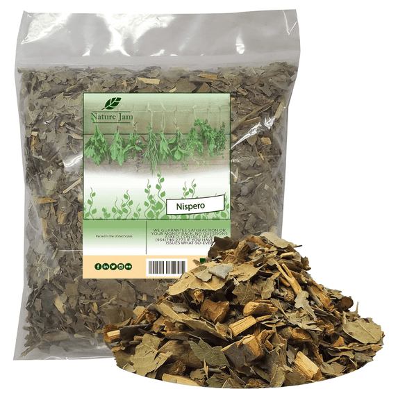 Naturejam Nispero - Loquat Leaves 0.5 Pound or 8 Ounces Eriobotrya Japonica