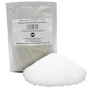 Naturejam ORGANIC Dried Monk Fruit Powder 8 Ounce BULK-Premium Culinary Grade For Green Juice Smoothies & Dessert Making
