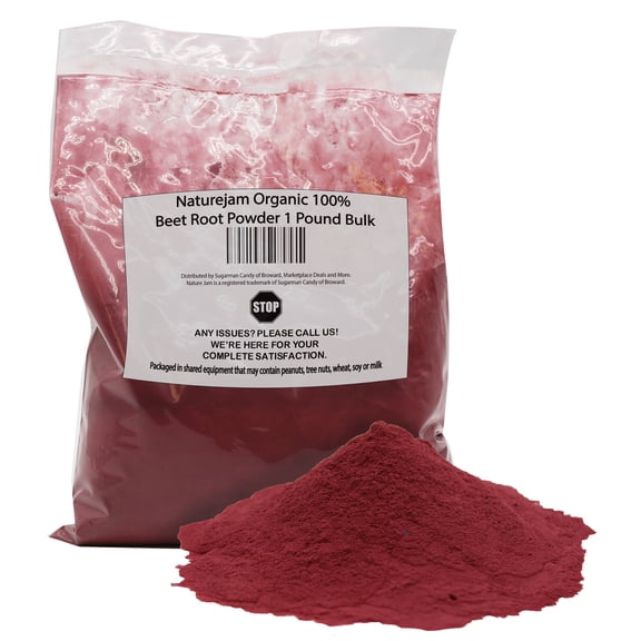 Naturejam Organic Beet Root Powder 1 Pound-Premium Culinary Grade for Smoothies & Natural Juice