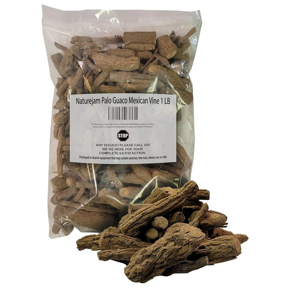 Naturejam Palo Guaco Mexican Vine 1 Pound- Amazing Unique Vine Cut in Chunks aka Raiz De Guaco or Mikania Guaco