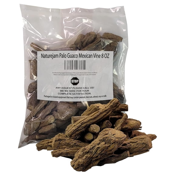Naturejam Palo Guaco Mexican Vine 8 OZ - Amazing Unique Vine Cut in Chunks aka Raiz De Guaco or Mikania Guaco