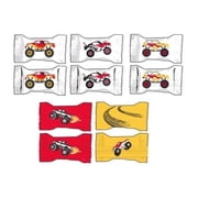 Naturejam Monster Truck Themed Peppermints   100 Count Individually Wrapped Mints for Boys Birthday Party Favors, Goodie Bags, Classrooms, Themed Candy Displays and Monster Truck Rally Giveaways