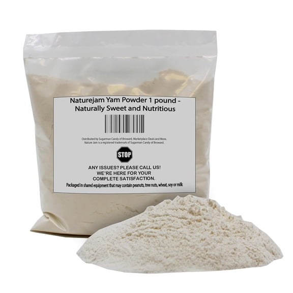 Naturejam Yam Powder 1 pound - Naturally Sweet and Nutritious Perfect for Traditional Recipes, Smoothies, or Healthy Cooking - Ready to Use