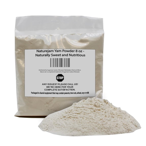 Naturejam Yam Powder 8oz - Naturally Sweet and Nutritious Perfect for Traditional Recipes, Smoothies, or Healthy Cooking - Ready to Use
