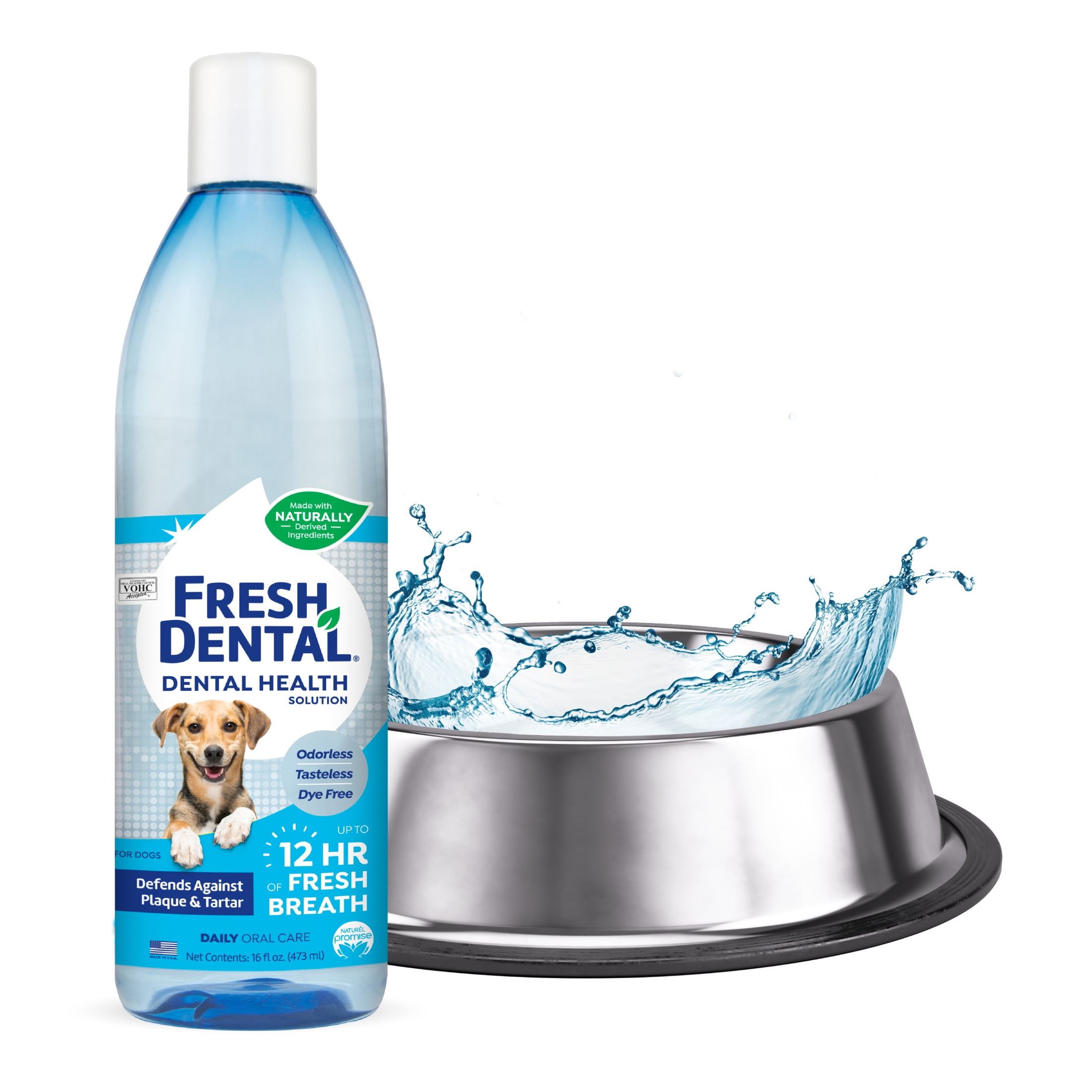 (3 pack) Naturel Promise Fresh Dental Dog Breath Freshener Water