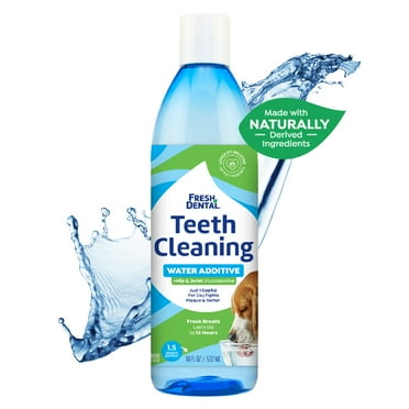 Naturel Promise Fresh Dental Hip & Joint Water Additive Dog Breath Freshener for Dogs, 18oz Bottle