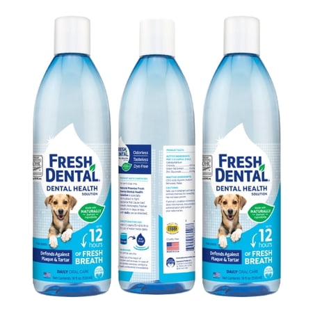 Naturel Promise Fresh Dental Water Additive for Dogs/Cats, 18 Oz