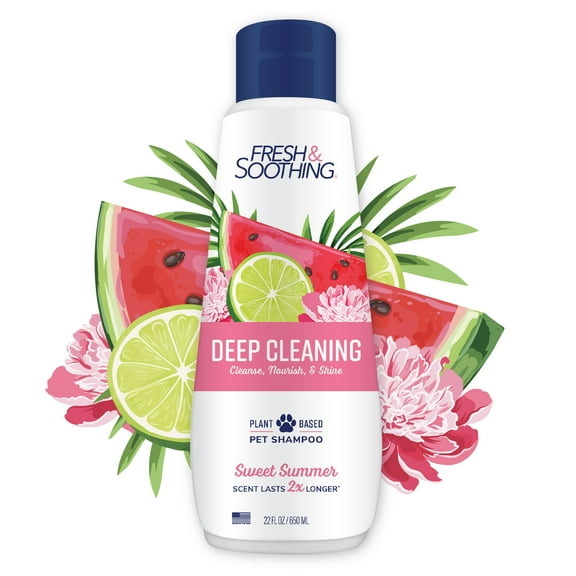 Naturel Promise Fresh & Soothing Deep Cleaning Sweet Summer Dog Shampoo, 22oz Bottle