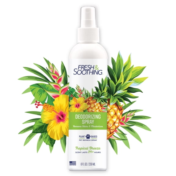 Naturel Promise Fresh & Soothing Dog Deodorizing Spray Tropical Breeze, 8 fl oz Bottle