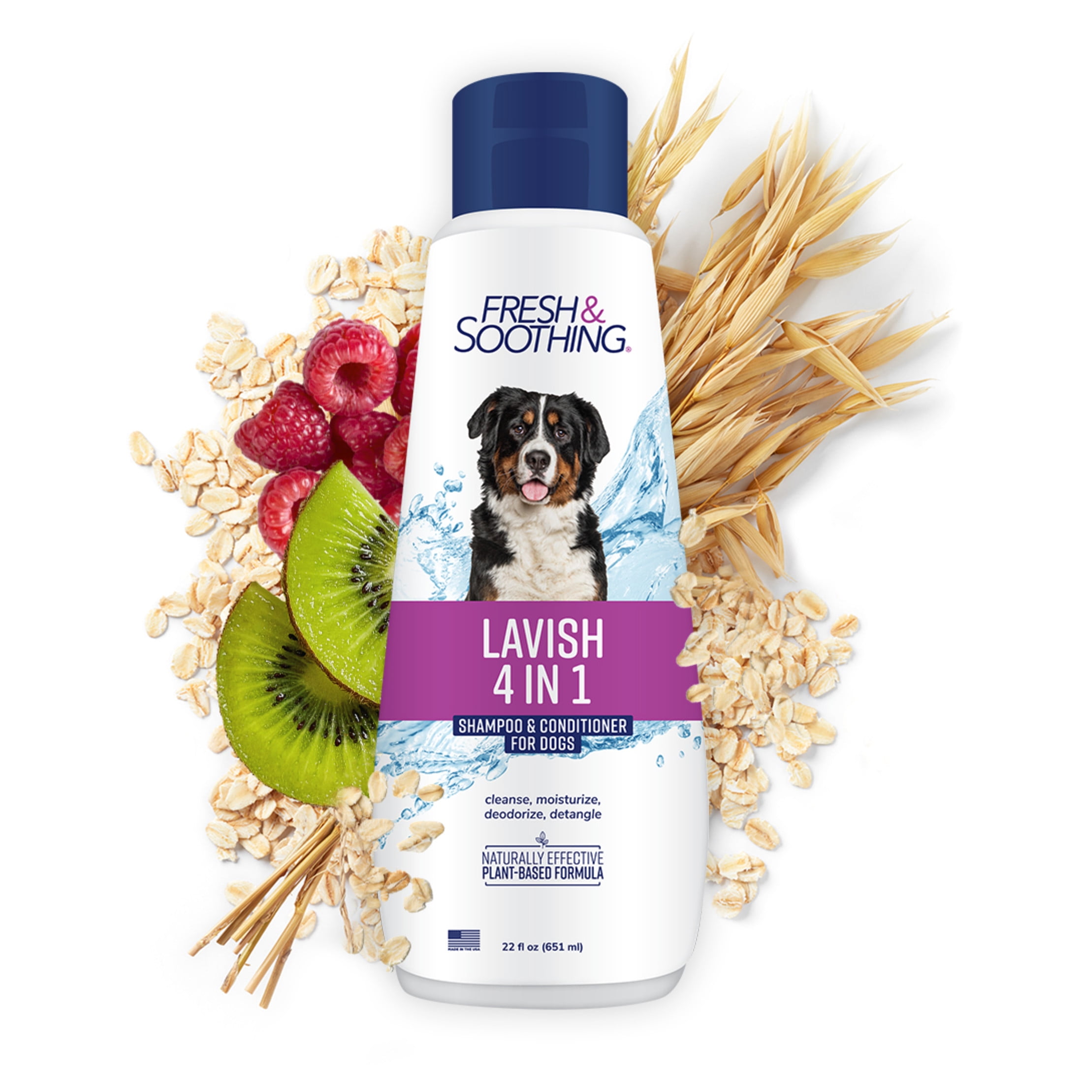 Naturel Promise Fresh Soothing Lavish 4 in 1 Dog Shampoo and Conditioner for Pets 22oz