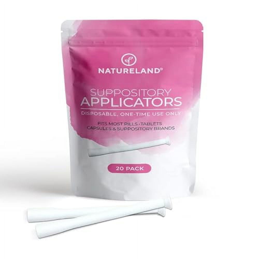 Natureland [20 40 Pack Vaginal Suppository Applicators For Women Soft