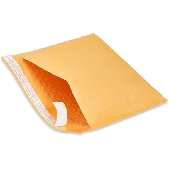 Naturelife #1 7.25x12 Padded Envelopes Kraft Bubble Mailers Small Bubble Envelopes 200 Pieces