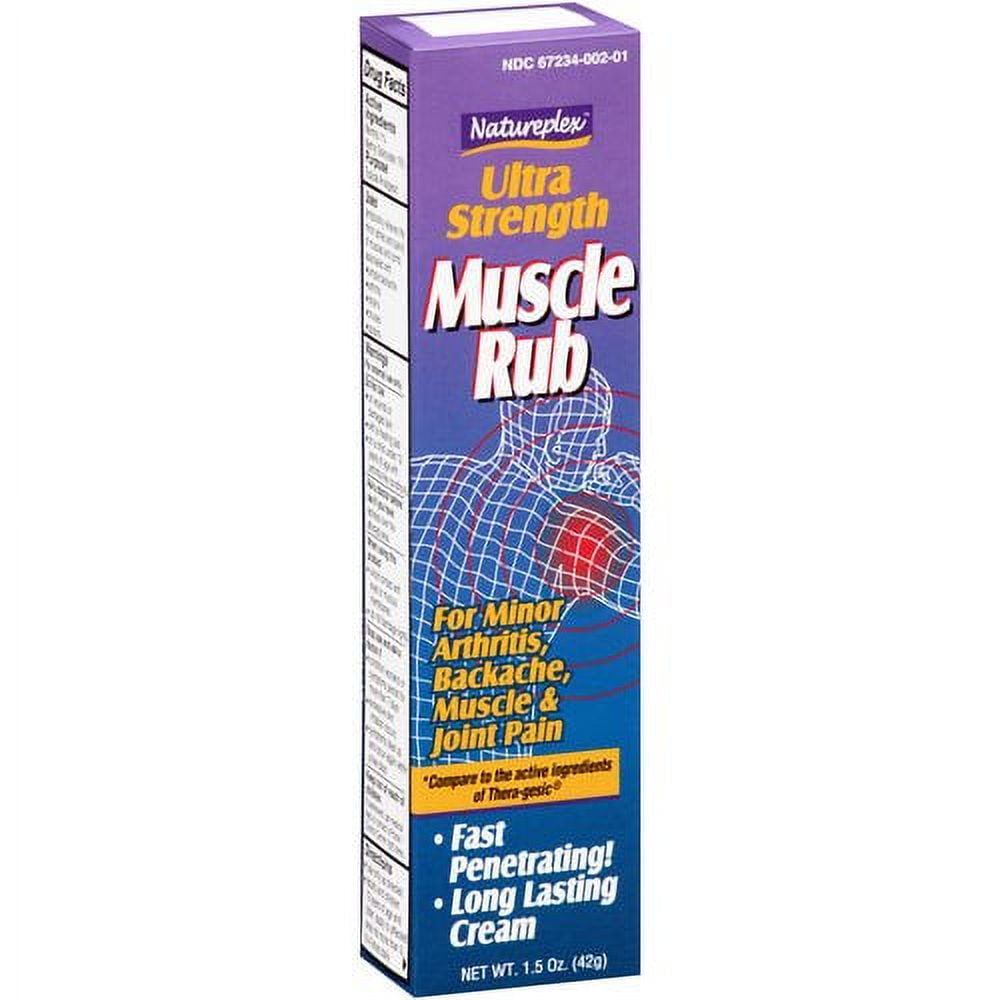 Natureplex Ultra Strength Muscle Rub, For Minor Arthritis, Backache