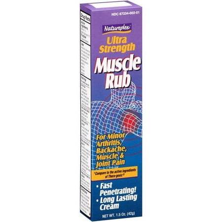 Natureplex Ultra Strength Muscle Rub, For Minor Arthritis, Backache, Muscle and Joint Pain, 1.5 oz, 42g