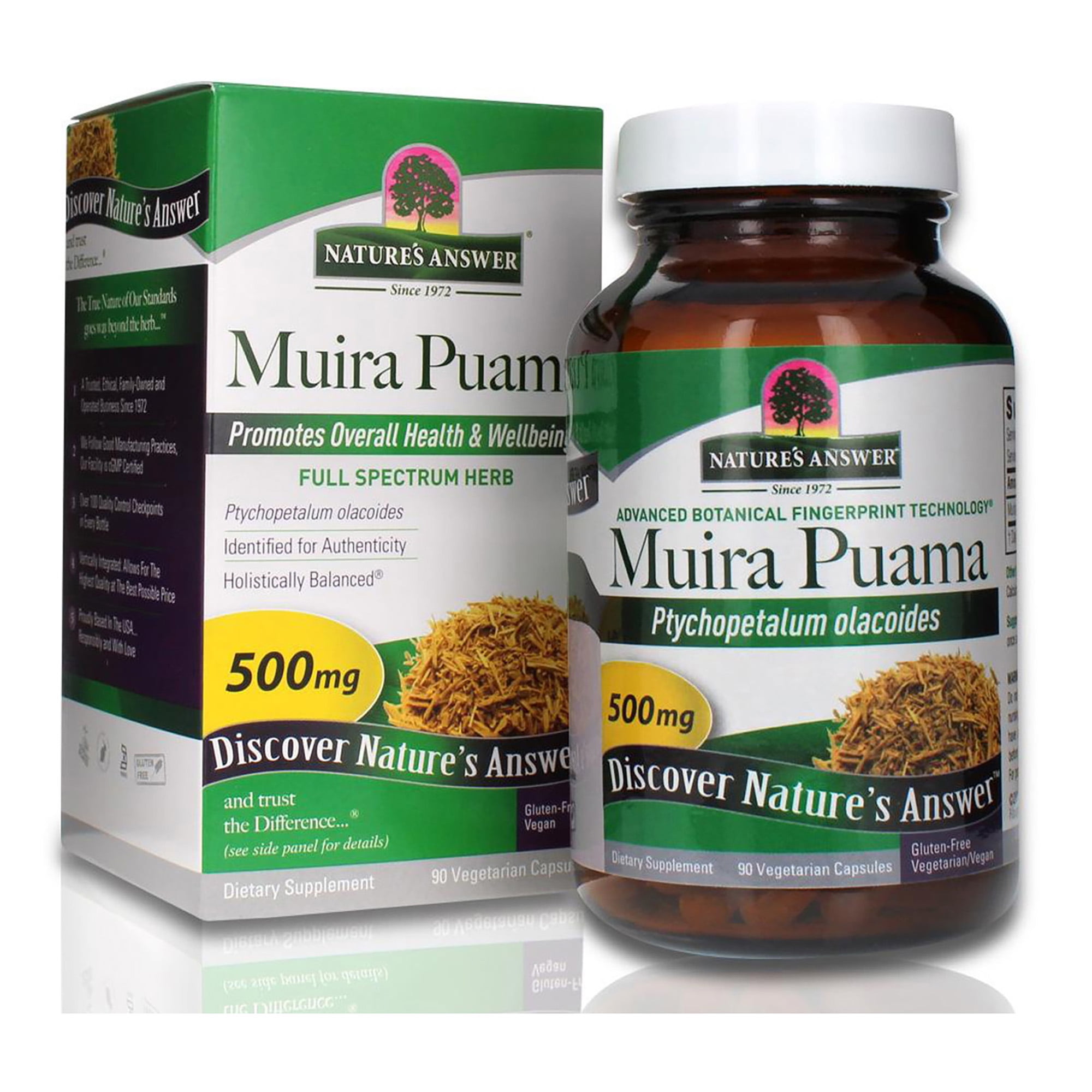 Nature's Answer Muira Puama Herbal Tonic Capsules - 500mg