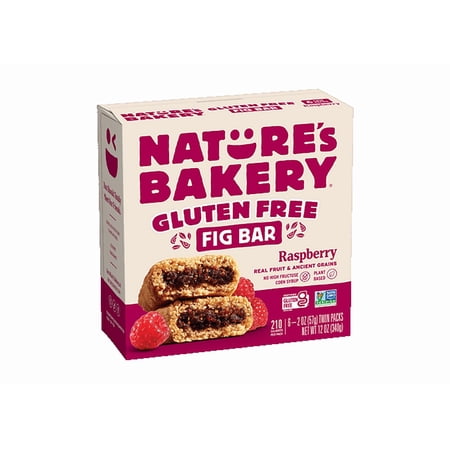 Nature's Bakery Gluten Free Raspberry, 2 oz Snack Bars (36 Ct), Vegan, Non-GMO, Plant-Based