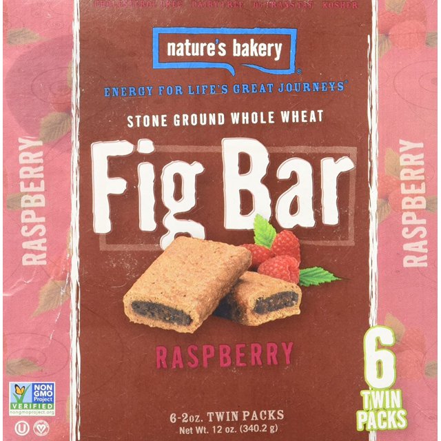 Natures Bakery Bar Whole Wheat Raspberry 6ct Box (Pack of 4)