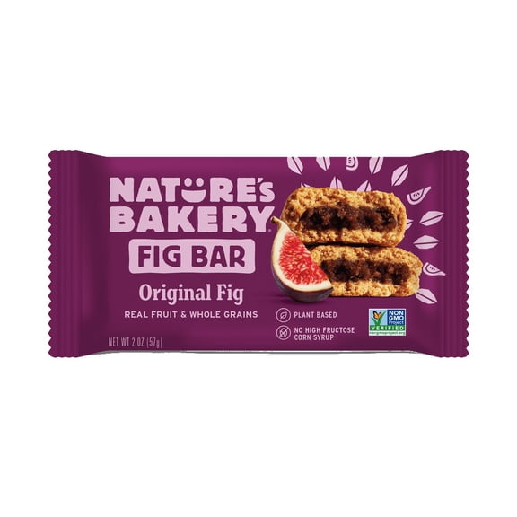 Natures Bakery Whole Wheat Plain Fig Bar, 2 Ounce -- 84 per case.