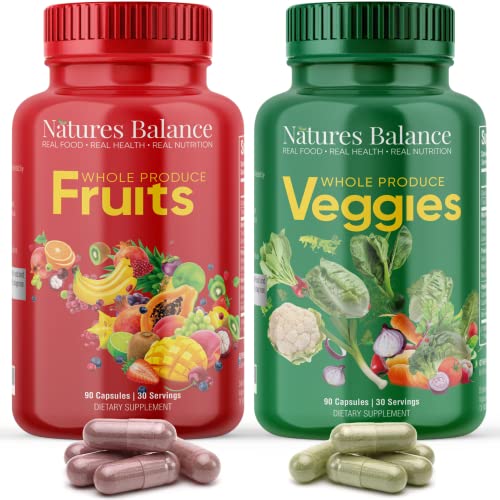 Natures Balance Fruits and Veggies Supplement Whole Produce Fruit and Vegetable Supplement