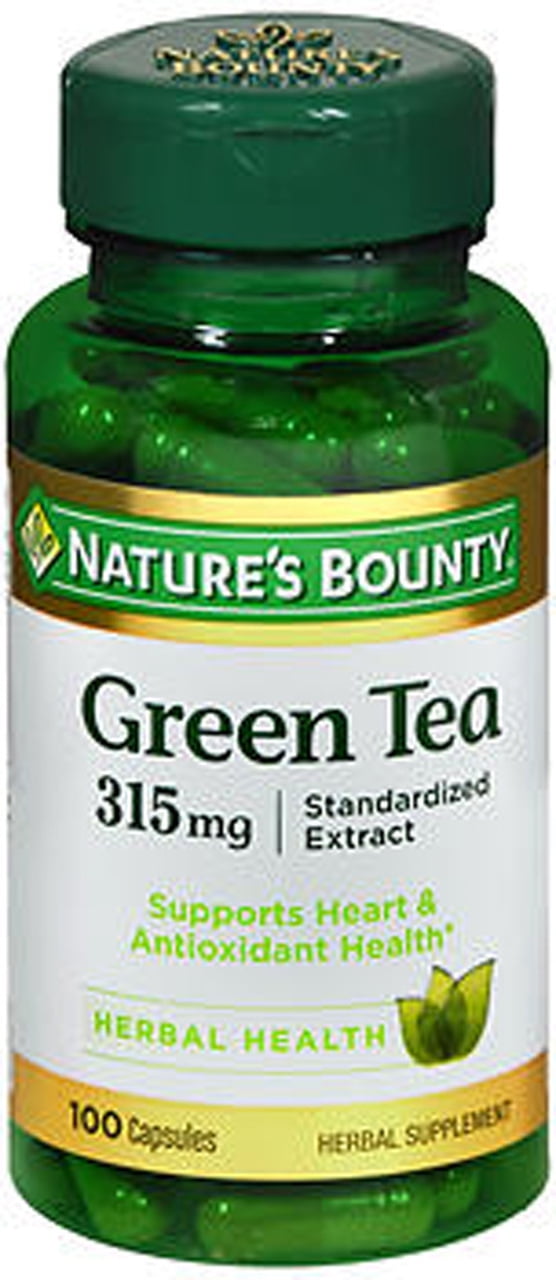 Natures Bounty Green Tea Extract 315mg 100 Capsules