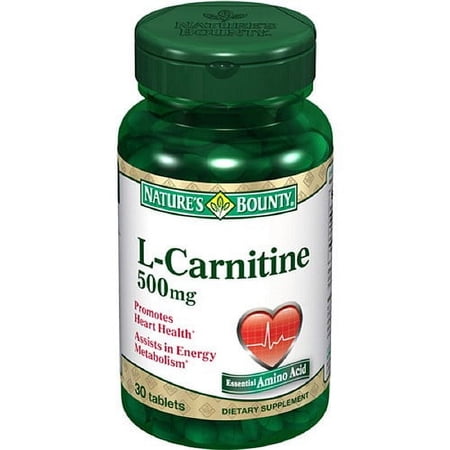 Natures Bounty L-Carnitine 500 Mg Dietary Supplement Tablets - 30 Ea