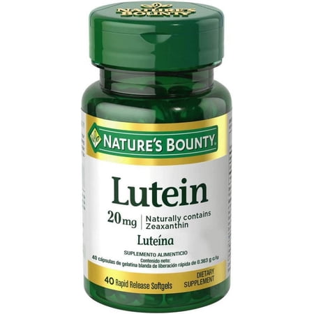 Natures Bounty Lutein 20 Mg Softgels, For Healthy Vision - 30 Ea, 6 Pack