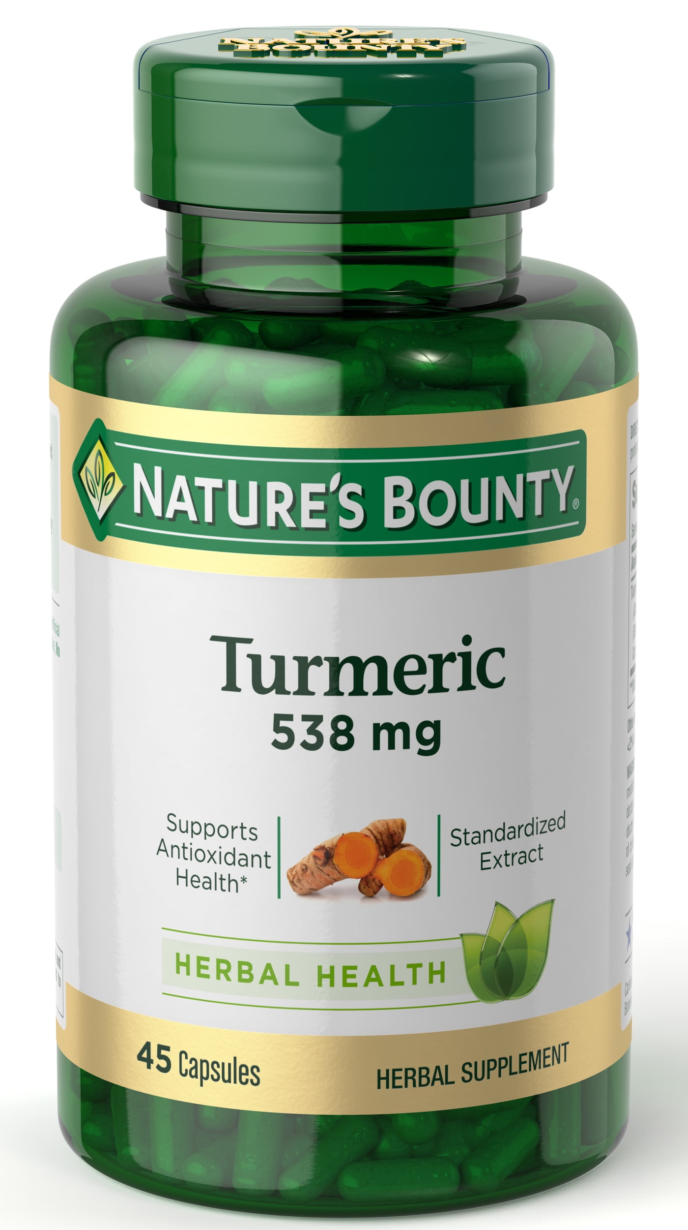 Natures Bounty Turmeric Herbal Supplement Capsules Mg Ct