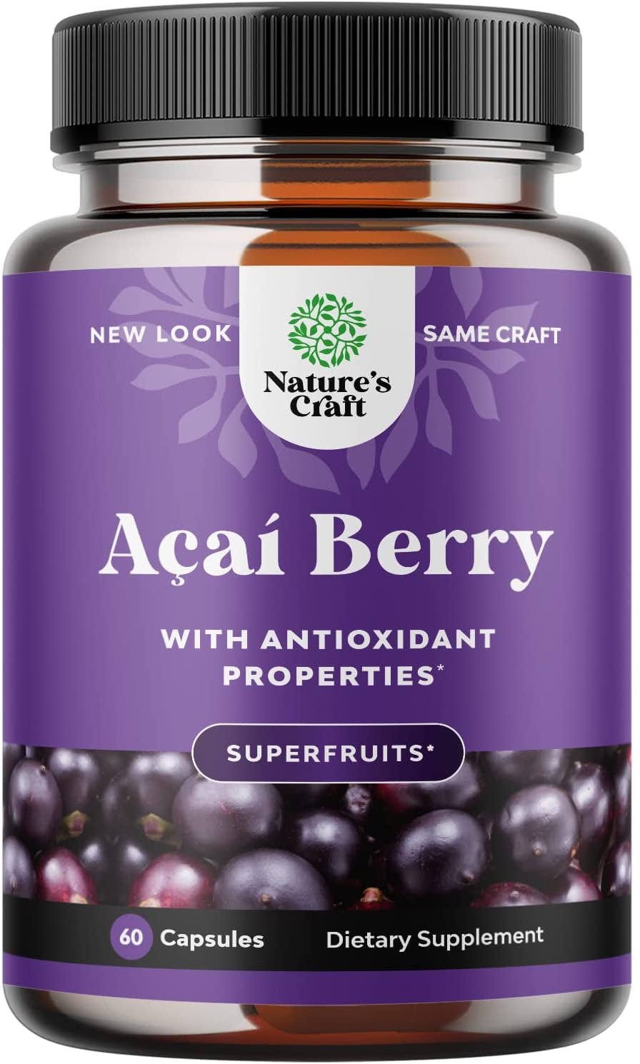 Natures Craft Acai Berry Antioxidant Support Weight Loss Supplement for