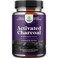 thumbnail image 1 of Natures Craft 1200mg Activated Charcoal Capsules, Detox & Bloating Relief Supplement, 90 Capsules, 1 of 8