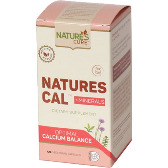 Natures Cure Kosher Natures Cal Plus (Calcium) - 120 Vegetarian Capsules