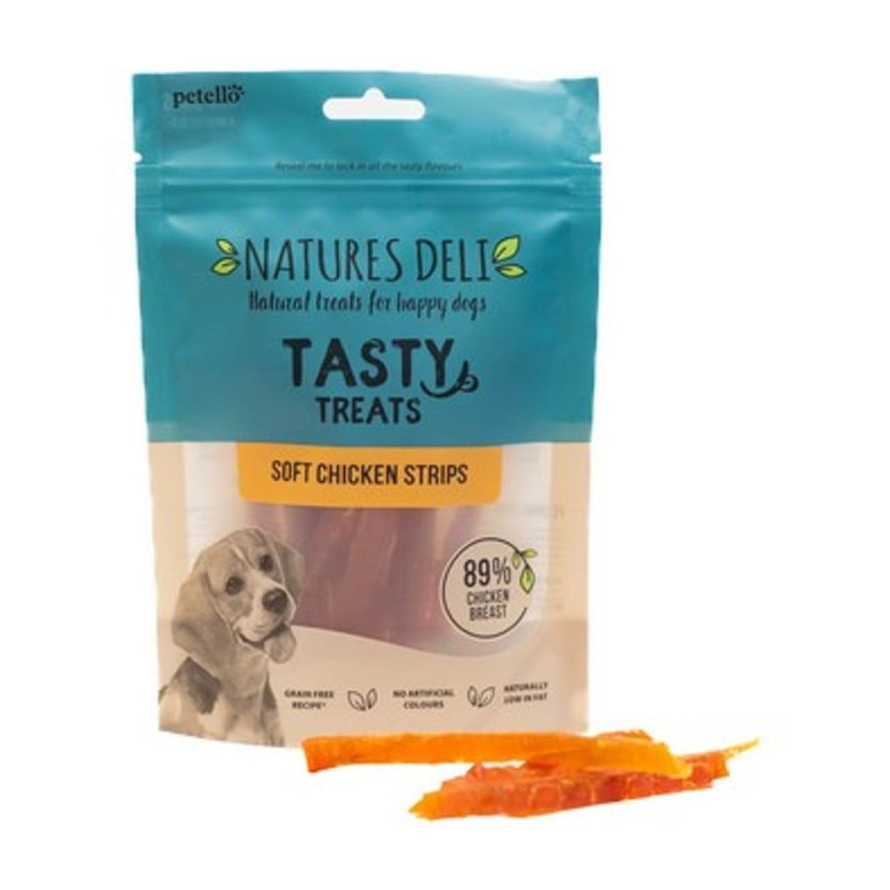 Natures Deli Soft Chicken Strips 100g Case of 10