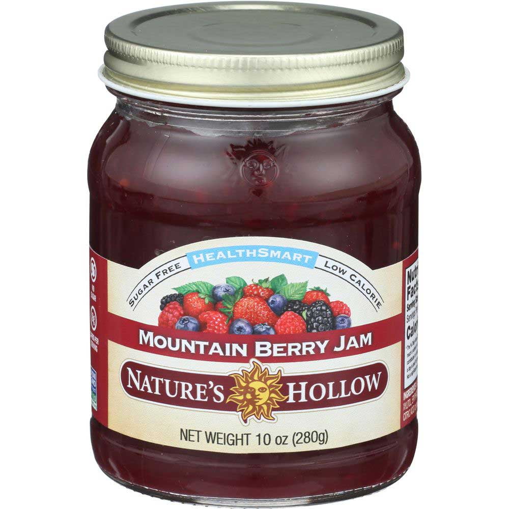Natures Hollow Sugar Free Mountain Berry Jam, 10 Ounce -- 6 per Case.