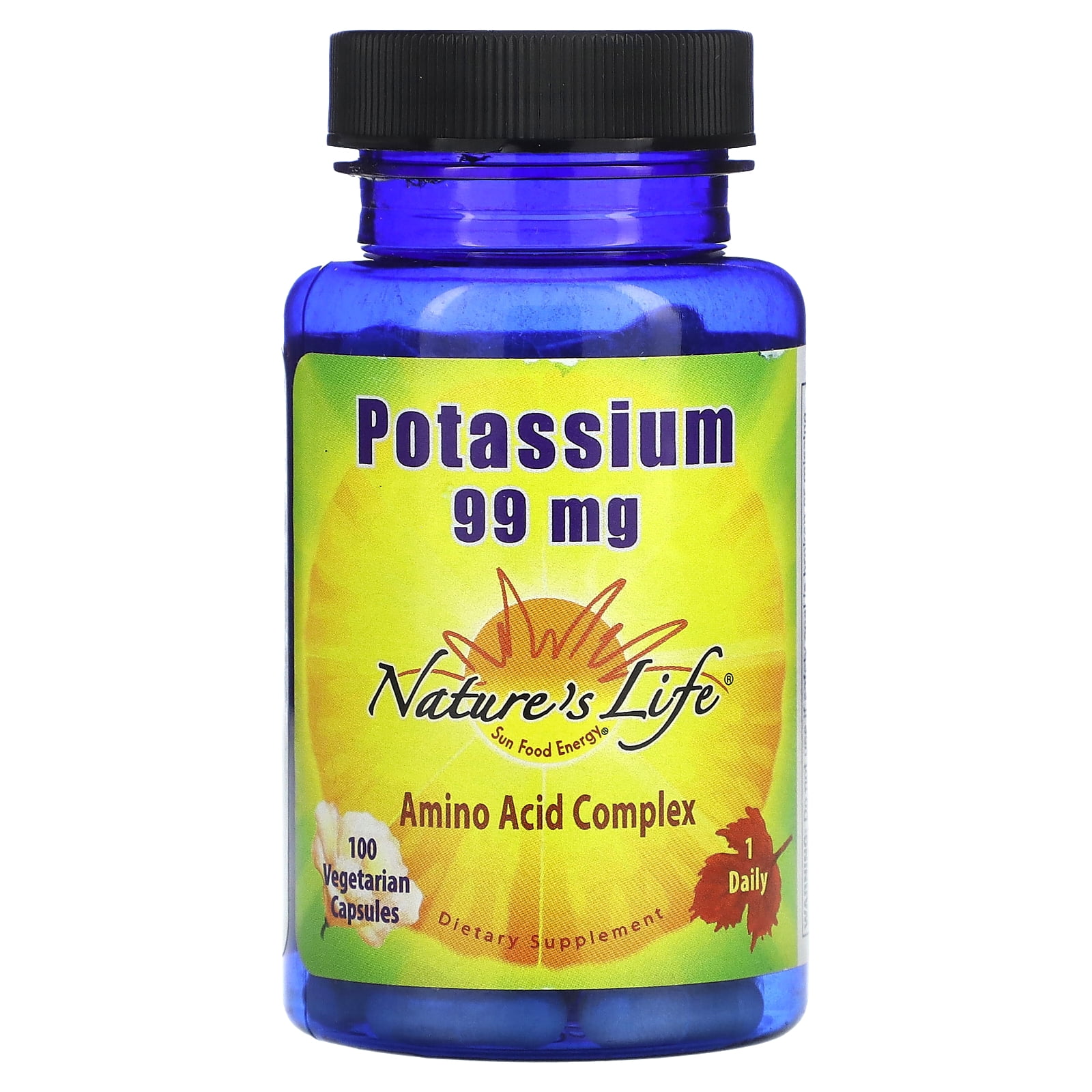 Natures Life Potassium 99mg 100 Capsule