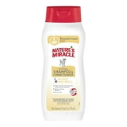 Natures Miracle Oatmeal Dog Shampoo & Conditioner, Pistachio Cream Scent, 16 oz