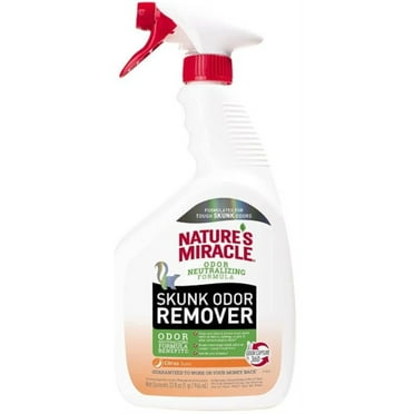 Nature's Miracle Skunk Odor Remover for Fabric, Clothing, Carpet and More, Citrus Scent, 32 oz