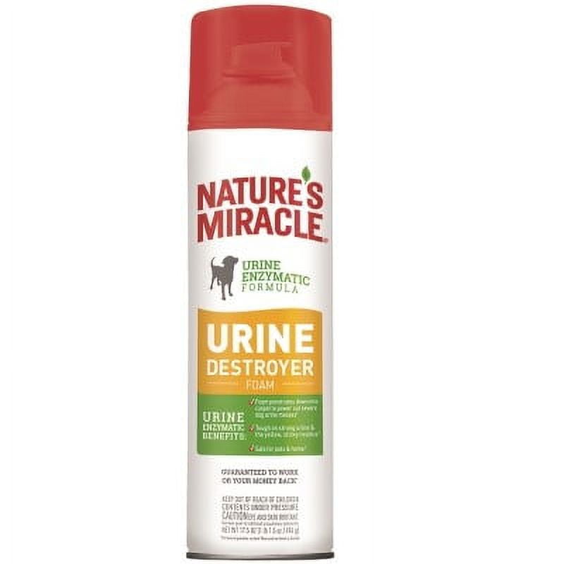 Natures Miracle Urine Destroyer Foam Dog 17.5 Ounces For Tough