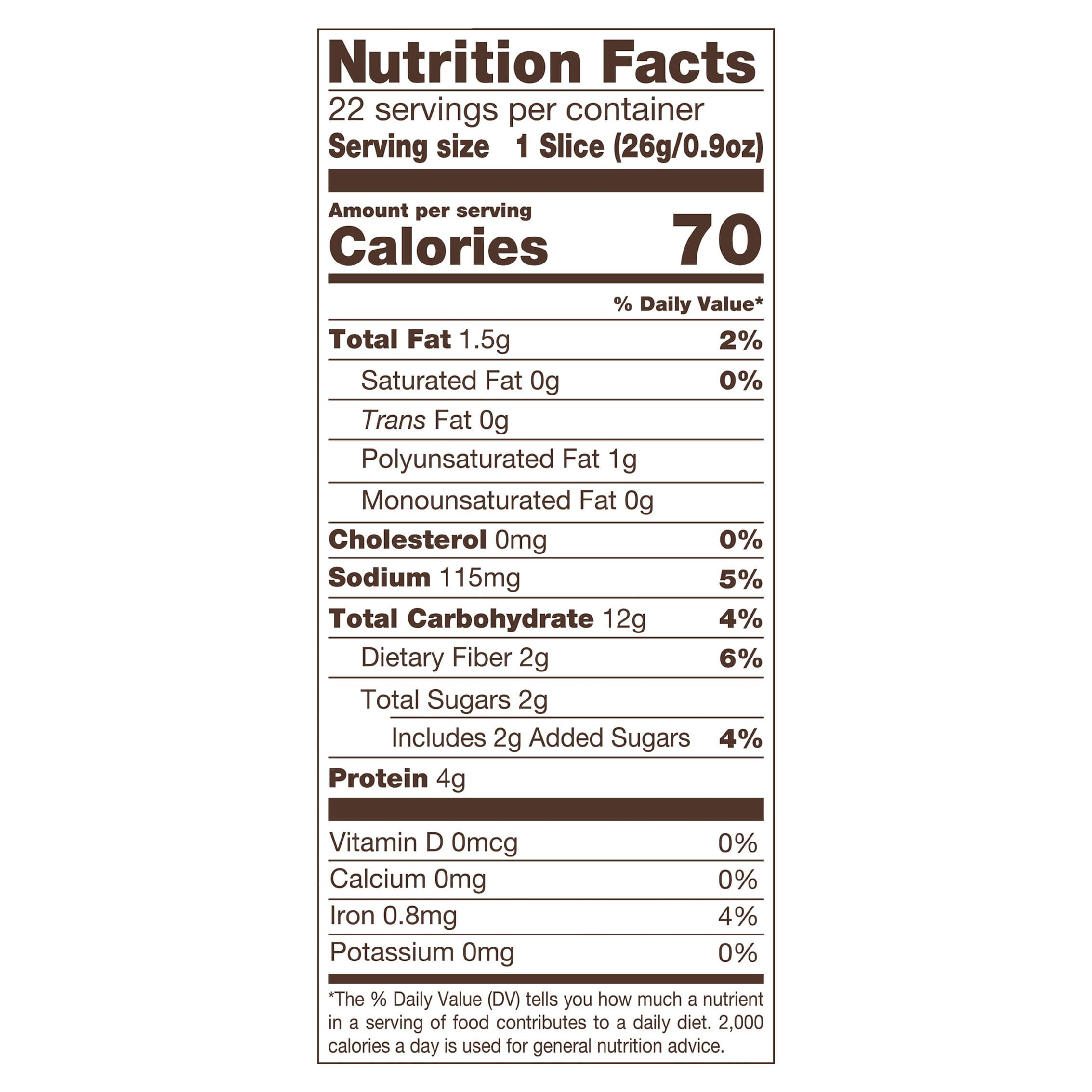 Natures Own 100 Whole Grain Bread