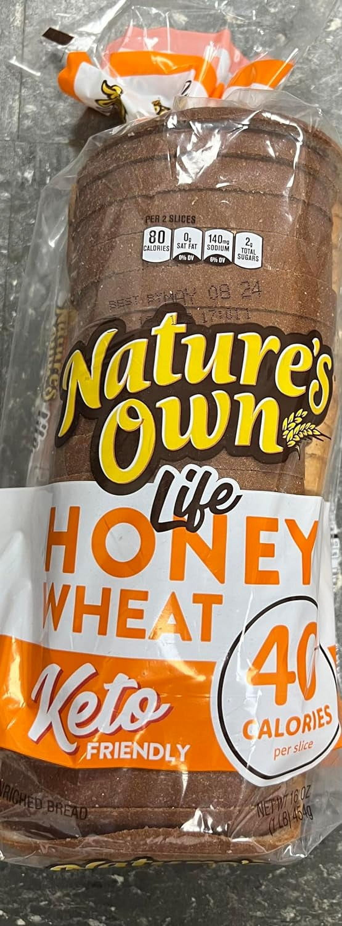 Natures Own Wheat Keto Friendly Bread, 16 oz - 2 Loaves - Walmart.com