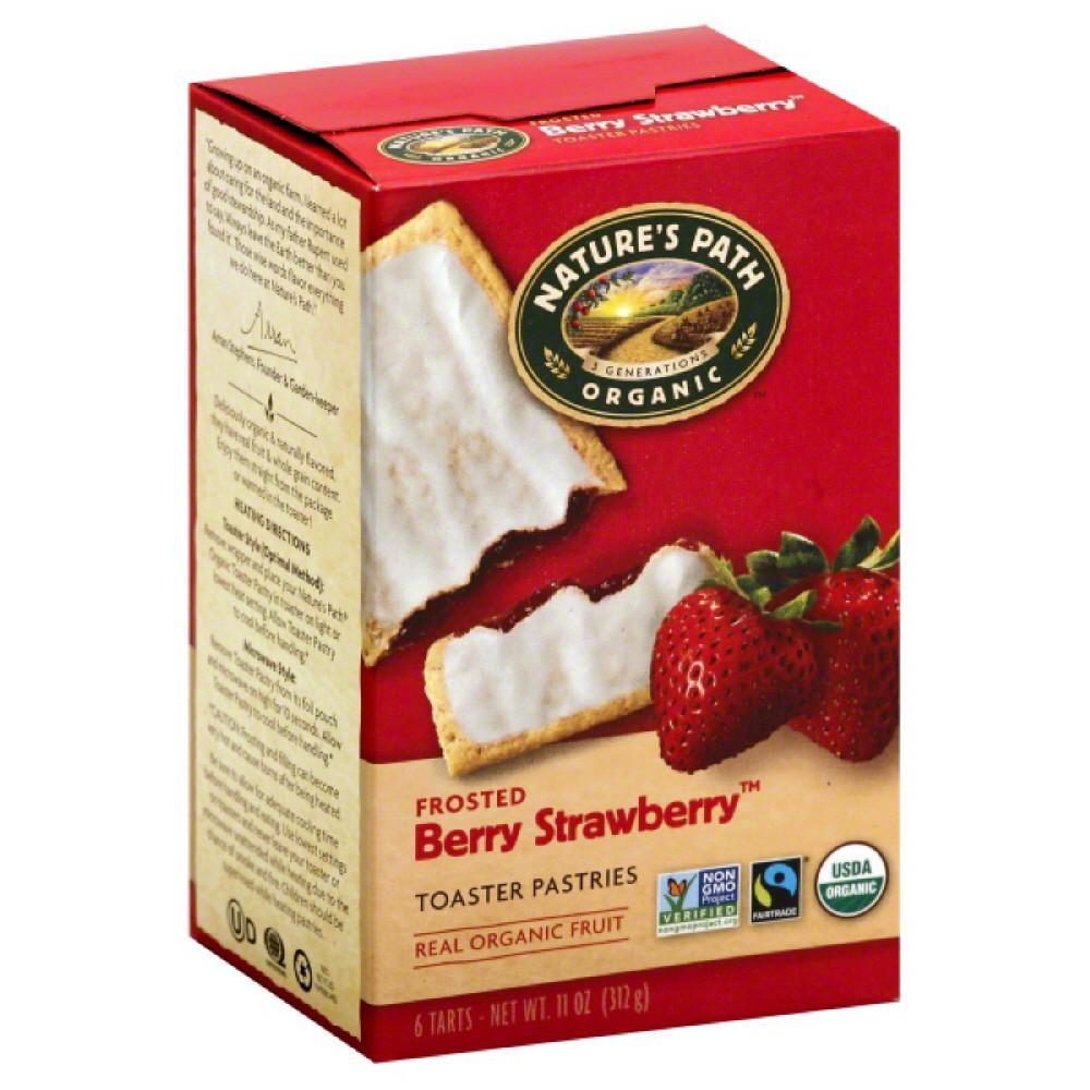 Natures Path Berry Strawberry Frosted Toaster Pastries, 11 Oz (Pack of