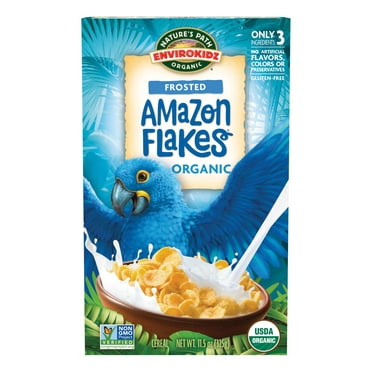 Natures Path EnviroKidz Organic Breakfast Cereal, Amazon Frosted Flakes, Box 11.5oz