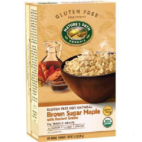 Natures Path Gluten Free Hot Oatmeal Maple Ancient Grains 6x11.3OZ