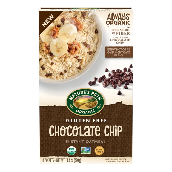 Natures Path - Oatmeal Gluten Free Chocolate Chip Organic - 11.3 Oz, Case of 6