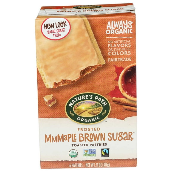 Natures Path Organic Brown Sugar Maple Cinnamon Frosted Toaster Pastry, 11 Ounce -- 12 per case.