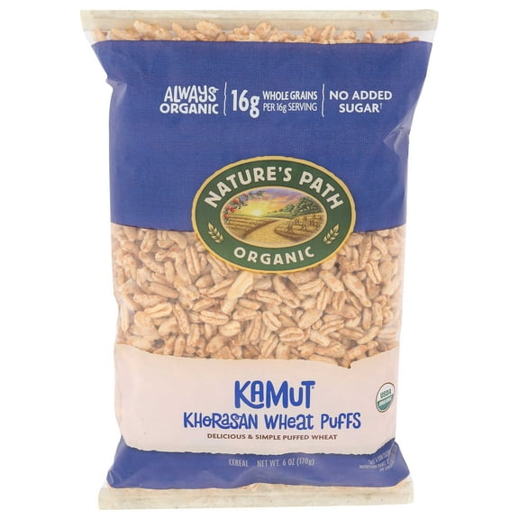 Natures Path Organic Cold Kamut Puffed Cereal, 6 Ounce -- 12 per case.